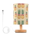 thumbnail image 1 of Yayeee Table Lamp for Bedroom Nightstand LED Portable Bedside Warm Light, Sunshine Pineapples, 1 of 7