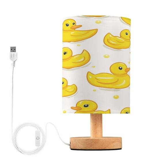 Yayeee Table Lamp for Bedroom Nightstand LED Portable Bedside Warm Light, Yellow Rubber Ducks