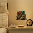 thumbnail image 1 of Yayeee Mini Table Lamp 10.8" Dimmable with Fabric Shade 3 Color Temperatures, Abstract Stripes, 1 of 7