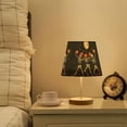 thumbnail image 1 of Yayeee Mini Table Lamp 10.8" Dimmable with Fabric Shade 3 Color Temperatures, Black Halloween Dancing Skeleton, 1 of 7