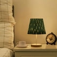 thumbnail image 1 of Yayeee Mini Table Lamp 10.8" Dimmable with Fabric Shade 3 Color Temperatures, Dark Green Plants, 1 of 7