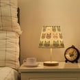 thumbnail image 1 of Yayeee Mini Table Lamp 10.8" Dimmable with Fabric Shade 3 Color Temperatures, Gray Cat Pattern, 1 of 7
