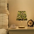 thumbnail image 1 of Yayeee Mini Table Lamp 11.8" Dimmable with Fabric Shade 3 Color Temperatures, Green Flower Pattern, 1 of 7
