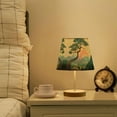 thumbnail image 1 of Yayeee Mini Table Lamp 11.8" Dimmable with Fabric Shade 3 Color Temperatures, Pine Tree Rainbow, 1 of 7