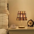 thumbnail image 1 of Yayeee Mini Table Lamp 10.8" Dimmable with Fabric Shade 3 Color Temperatures, Purple Jam, 1 of 7