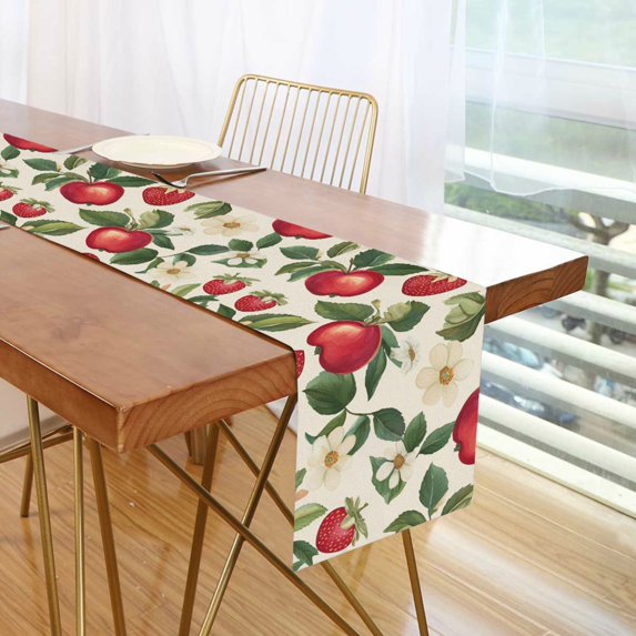Yayeee Table Runner 70 inches Long Home Kitchen Dinning Party Decoration, Apple Leaves Pattern