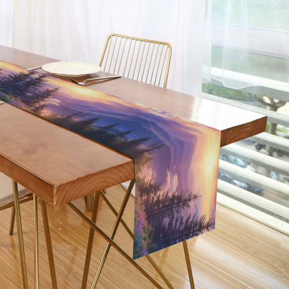 Yayeee Table Runner 70 inches Long Home Kitchen Dinning Party Decoration, Beautiful Mountain
