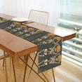 thumbnail image 1 of Yayeee Table Runner 70 inches Long Home Kitchen Dinning Party Decoration, Beige Halloween Skeleton, 1 of 7