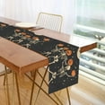 thumbnail image 1 of Yayeee Table Runner 70 inches Long Home Kitchen Dinning Party Decoration, Black Halloween Dancing Skeleton, 1 of 7