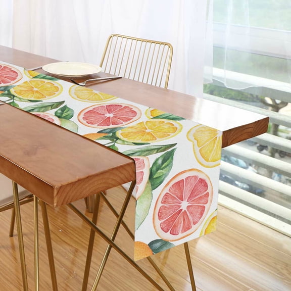 Yayeee Table Runner 70 inches Long Home Kitchen Dinning Party Decoration, Candy Grapefruit