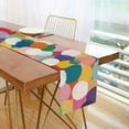 thumbnail image 1 of Yayeee Table Runner 70 inches Long Home Kitchen Dinning Party Decoration, Dark Colorful Circles, 1 of 7