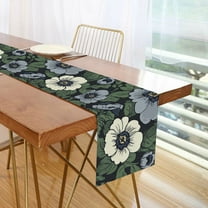 Yayeee Table Runner 70 inches Long Home Kitchen Dinning Party Decoration, Dark Floral