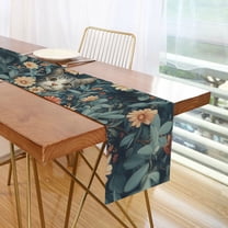 Yayeee Table Runner 70 inches Long Home Kitchen Dinning Party Decoration, Flowers Cat