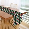 thumbnail image 1 of Yayeee Table Runner 70 inches Long Home Kitchen Dinning Party Decoration, Green Block Pattern, 1 of 7