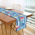 thumbnail image 1 of Yayeee Table Runner 70 inches Long Home Kitchen Dinning Party Decoration, Green Sailboats, 1 of 7