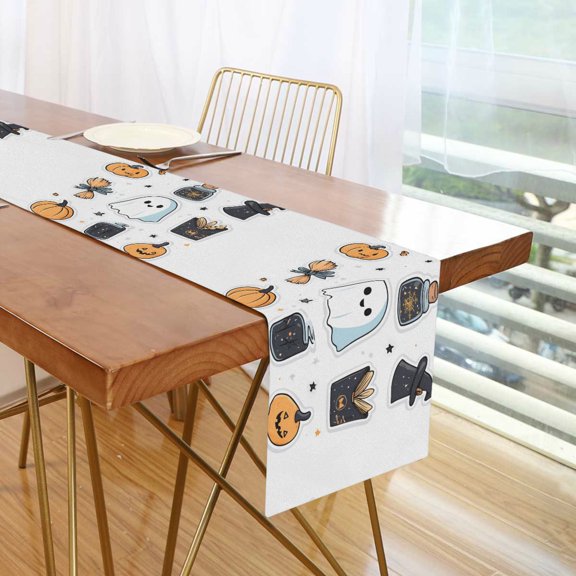 Yayeee Table Runner 70 inches Long Home Kitchen Dinning Party Decoration, Halloween Ghost
