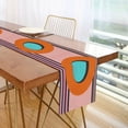 thumbnail image 1 of Yayeee Table Runner 70 inches Long Home Kitchen Dinning Party Decoration, Orange Circle, 1 of 7