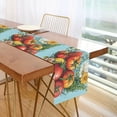 thumbnail image 1 of Yayeee Table Runner 70 inches Long Home Kitchen Dinning Party Decoration, Orange Floral Tomatoes, 1 of 7