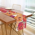 thumbnail image 1 of Yayeee Table Runner 70 inches Long Home Kitchen Dinning Party Decoration, Orange Hand Drawn Floral, 1 of 7