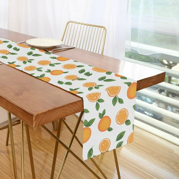 Yayeee Table Runner 70 inches Long Home Kitchen Dinning Party Decoration, Orange