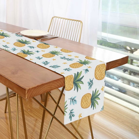 Yayeee Table Runner 70 inches Long Home Kitchen Dinning Party Decoration, Pineapple
