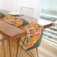 thumbnail image 1 of Yayeee Table Runner 70 inches Long Home Kitchen Dinning Party Decoration, Pink Cityscape Painting, 1 of 7