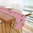 thumbnail image 1 of Yayeee Table Runner 70 inches Long Home Kitchen Dinning Party Decoration, Pink Gingerbread House, 1 of 7