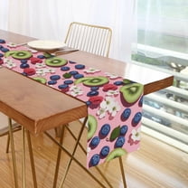 Yayeee Table Runner 70 inches Long Home Kitchen Dinning Party Decoration, Pink Kiwi