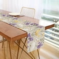 thumbnail image 1 of Yayeee Table Runner 70 inches Long Home Kitchen Dinning Party Decoration, Purple Floral Rabbit, 1 of 7