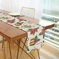 thumbnail image 1 of Yayeee Table Runner 70 inches Long Home Kitchen Dinning Party Decoration, Red Christmas Poinsettia, 1 of 7