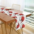 thumbnail image 1 of Yayeee Table Runner 70 inches Long Home Kitchen Dinning Party Decoration, Red Santa Hats Pattern, 1 of 7