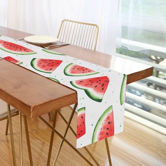 Yayeee Table Runner 70 inches Long Home Kitchen Dinning Party Decoration, Red Watermelon