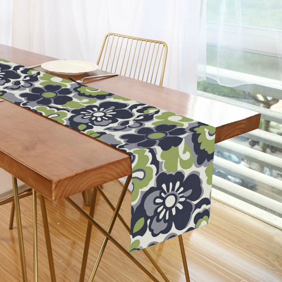 Yayeee Table Runner 70 inches Long Home Kitchen Dinning Party Decoration, Retro Floral Pattern