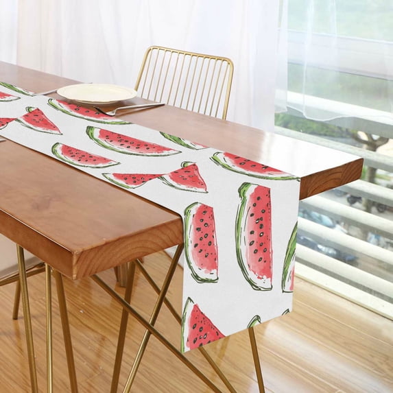 Yayeee Table Runner 70 inches Long Home Kitchen Dinning Party Decoration, Watermelon Pattern