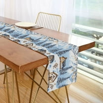 Yayeee Table Runner 70 inches Long Home Kitchen Dinning Party Decoration, Winter Village