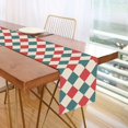 thumbnail image 1 of Yayeee Table Runner 70 inches Long for Home Kitchen Rectangle Dining Table Holiday Party Decoration, Green Red Plaid Pattern, 1 of 7
