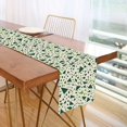 thumbnail image 1 of Yayeee Table Runner 70 inches Long for Home Kitchen Rectangle Dining Table Holiday Party Decoration, Green Triangles Pattern, 1 of 7