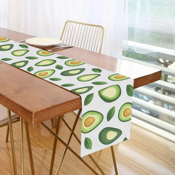 Yayeee Table Runner 90 inches Long Home Kitchen Dinning Party Decoration, Avocado