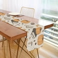 thumbnail image 1 of Yayeee Table Runner 90 inches Long Home Kitchen Dinning Party Decoration, Beige Fall Books, 1 of 7