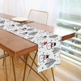 thumbnail image 1 of Yayeee Table Runner 90 inches Long Home Kitchen Dinning Party Decoration, Black Cartoon Snowmen, 1 of 7