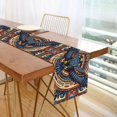 thumbnail image 1 of Yayeee Table Runner 90 inches Long Home Kitchen Dinning Party Decoration, Blue Geometric Eagle, 1 of 7