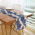 thumbnail image 1 of Yayeee Table Runner 90 inches Long Home Kitchen Dinning Party Decoration, Blue Wave Pattern, 1 of 7
