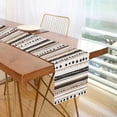 thumbnail image 1 of Yayeee Table Runner 90 inches Long Home Kitchen Dinning Party Decoration, Brown Abstract Stripes, 1 of 7