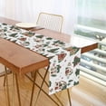 thumbnail image 1 of Yayeee Table Runner 90 inches Long Home Kitchen Dinning Party Decoration, Brown Christmas House, 1 of 7