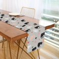 thumbnail image 1 of Yayeee Table Runner 90 inches Long Home Kitchen Dinning Party Decoration, Gray Cartoon Pattern, 1 of 7