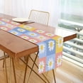 thumbnail image 1 of Yayeee Table Runner 90 inches Long Home Kitchen Dinning Party Decoration, Light Blue Daisy, 1 of 7