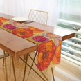thumbnail image 1 of Yayeee Table Runner 90 inches Long Home Kitchen Dinning Party Decoration, Orange Abstract Floral, 1 of 7