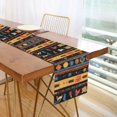 thumbnail image 1 of Yayeee Table Runner 90 inches Long Home Kitchen Dinning Party Decoration, Orange Geometric, 1 of 7