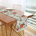 thumbnail image 1 of Yayeee Table Runner 90 inches Long Home Kitchen Dinning Party Decoration, Red and White Floral Pattern, 1 of 7