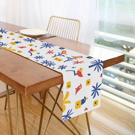 Yayeee Table Runner 90 inches Long Home Kitchen Dinning Party Decoration, Tropical Rhythm